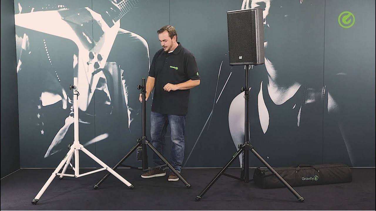 Stand видео. - Штатив для акустических систем Gravity Speaker Stand. Gravity 5211. Штатив для светового оборудования. Трипод для акустики.