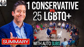 1 Conservative vs 25 LGBTQ+ Activists (feat. Michael Knowles) | Surrounded - SUMMARY podcast