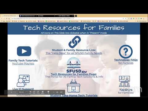 SFUSD Family Webinar #2: Accessing SFUSD Tech Apps...