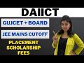 Daiict  cut off  jee mains  gujcet  board  placement  scholarship