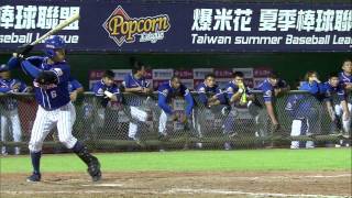 20140716-2 爆米花 綺麗vs崇越 5下 吸球機吳東融今日第二次被球砸