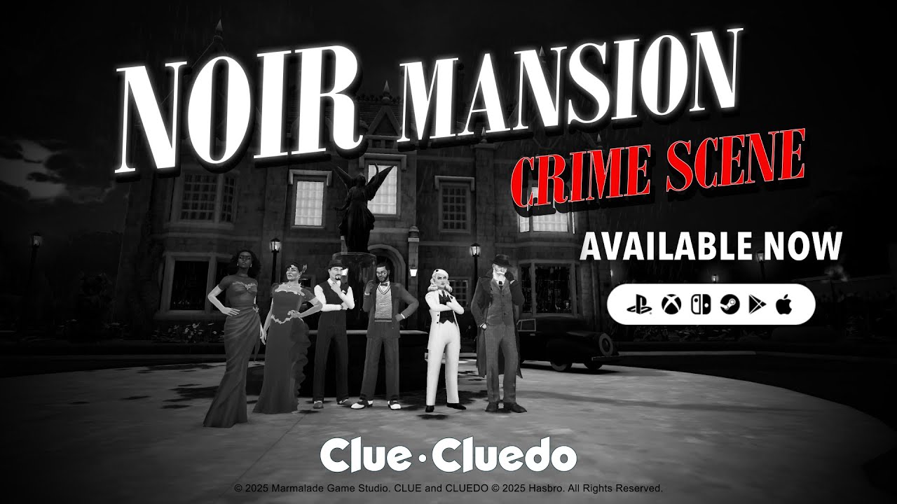 CLUE/CLUEDO: NOIR MANSON | Официальный трейлер видеоигры