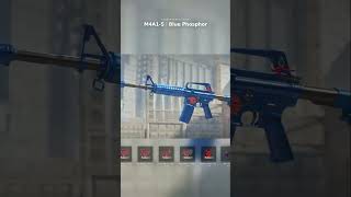 CS2 M4A1-S Blue Phosphor — Stickers vs Base Craft #cs2 #cs2skins #shorts