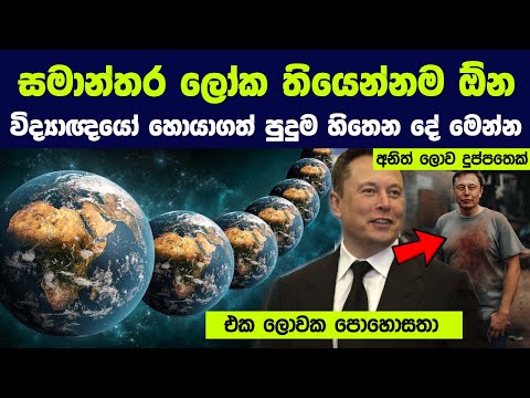 සමාන්තර ලෝක ඇති බවට විද්‍යාඥයෝ හොයාගත් හොඳම සාක්ෂි | Scientists Claim Evidence of Parallel Universe