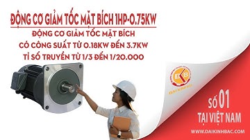 Động cơ giảm tốc mặt bích công suất 1HP-0.75KW|Đại Kinh Bắc