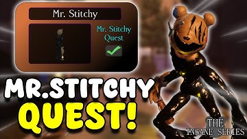 HOW TO GET THE NEW "MR.STITCHY" MORPH/QUEST IN PIGGY THE INSANE SERIES!