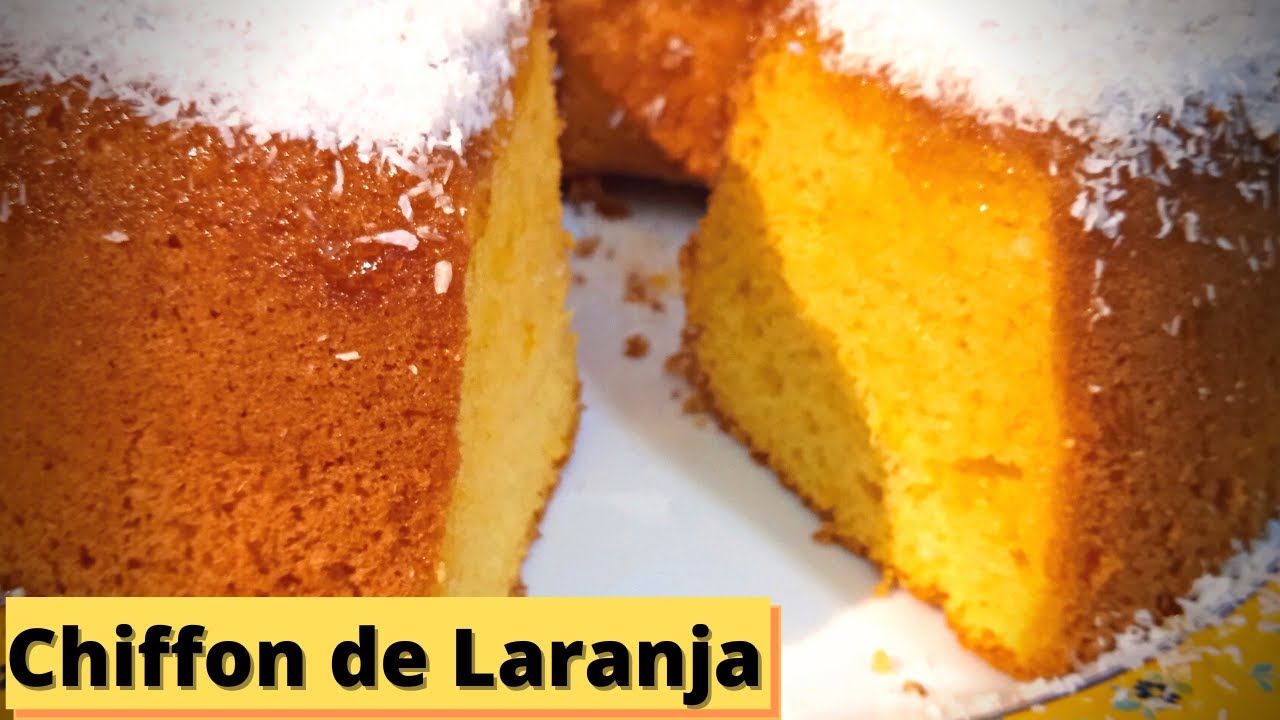 Como fazer Bolo CHIFFON de laranja [ Receita Portuguesa ]