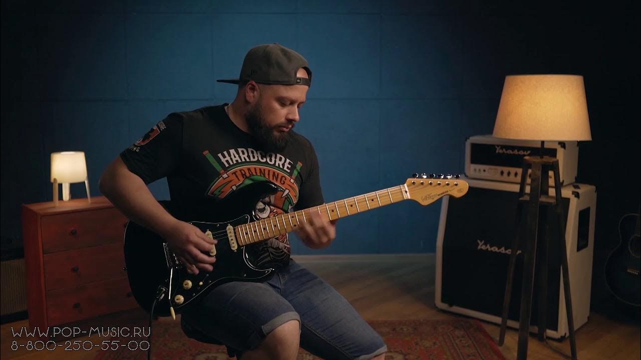 Электрогитара VINTAGE V6HMBB стратокастер с хамбакером - YouTube