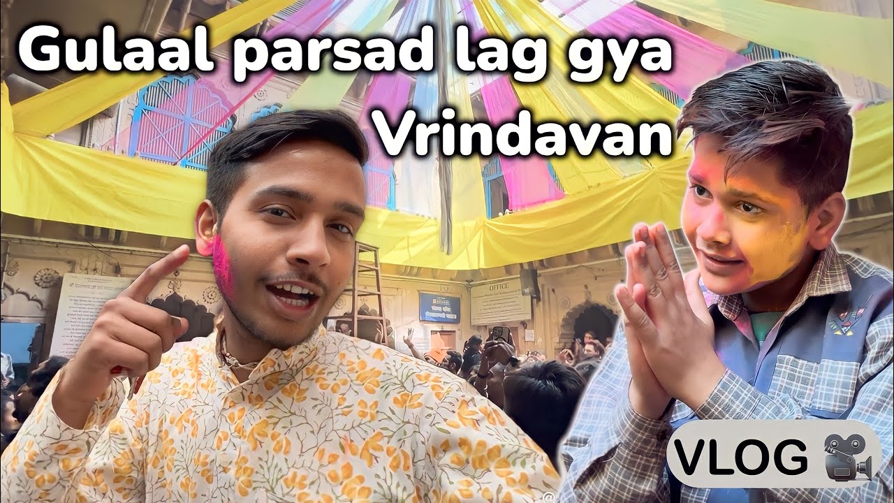 VRINDAVAN - आज से har bhakt k lagega gulaal 🥹 Basant Panchmi day - Holi in Vrindavan 🌼