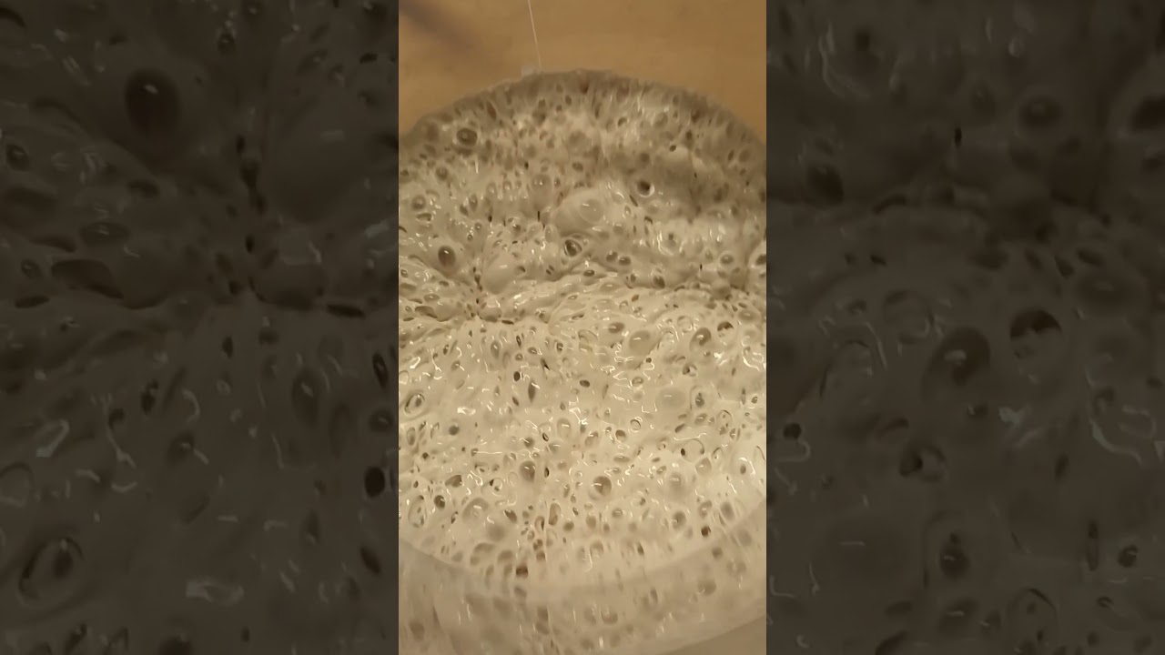 Vacuuming (degassing) silicone rubber before casting.