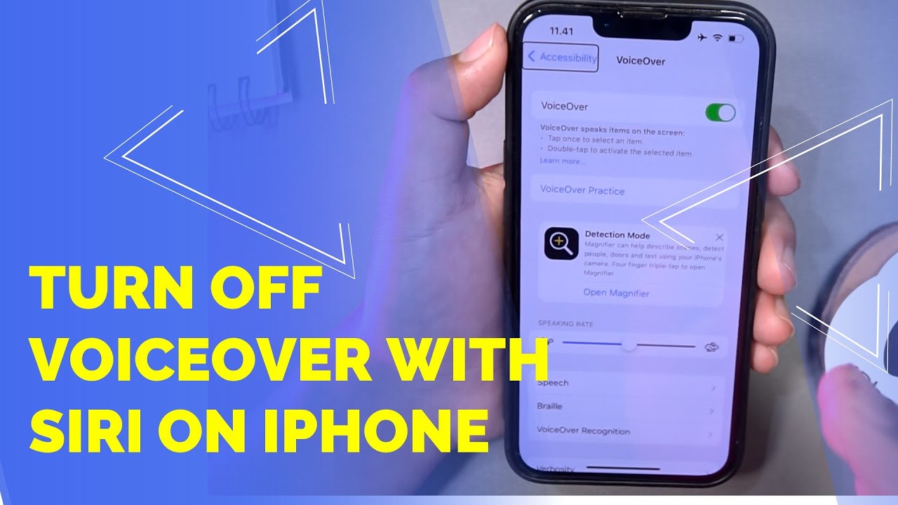 How to Quickly Turn Off VoiceOver on iPhone using Siri Step by Step Tutorial YouTube