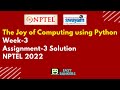 NPTEL The Joy of Computing using Python Week 3 Answer
