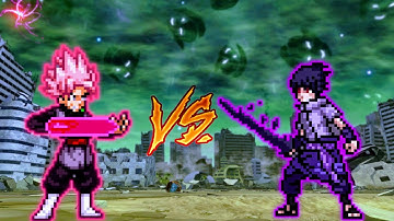 Goku Black SSR DBFZ VS Sasuke EMS in Jump Force Mugen