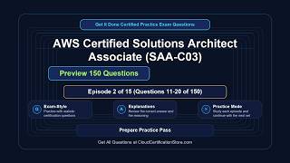Get It Done Certified AWS Solutions Architect Associate (SAA-C03) | Exam Q&A | Episode 2 (Q11-20)