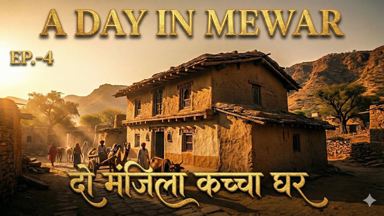 😳दो मंज़िला कच्चा घर 