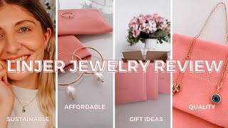 LINJER jewelry haul and review | sustainable and affordable jewelry