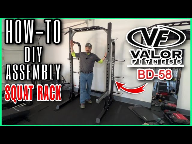 DIY Assembly Of Valor Fitness BD-58 Pro Half Rack W/ Plate Storage