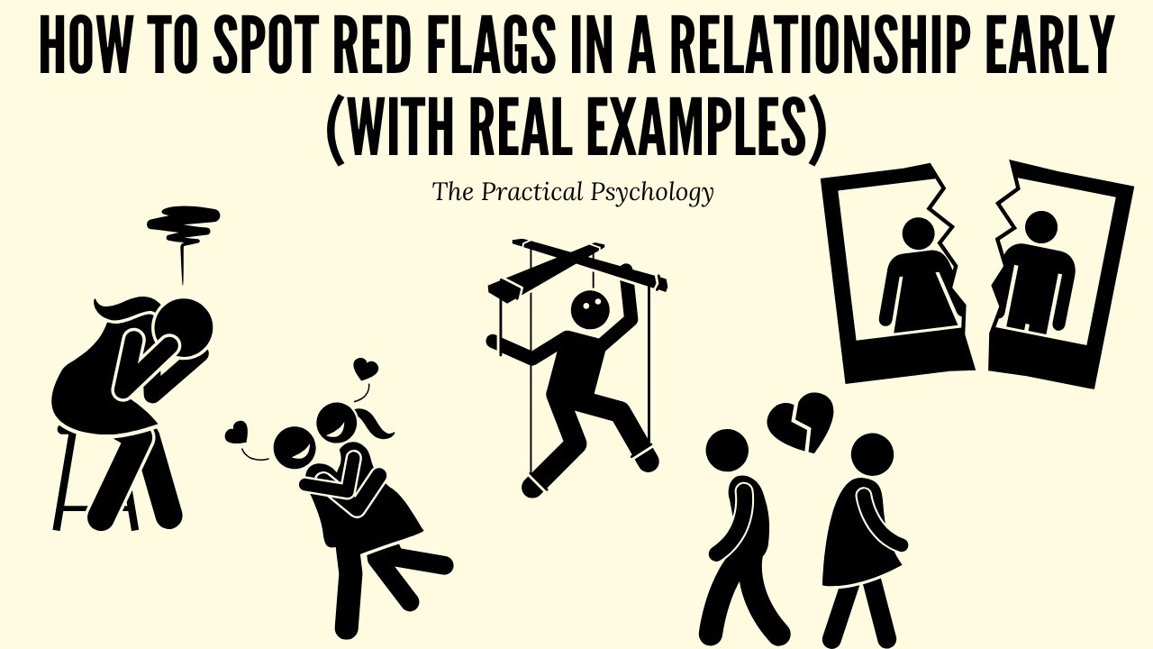 How to spot RED FLAGS in a relationship early. - YouTube