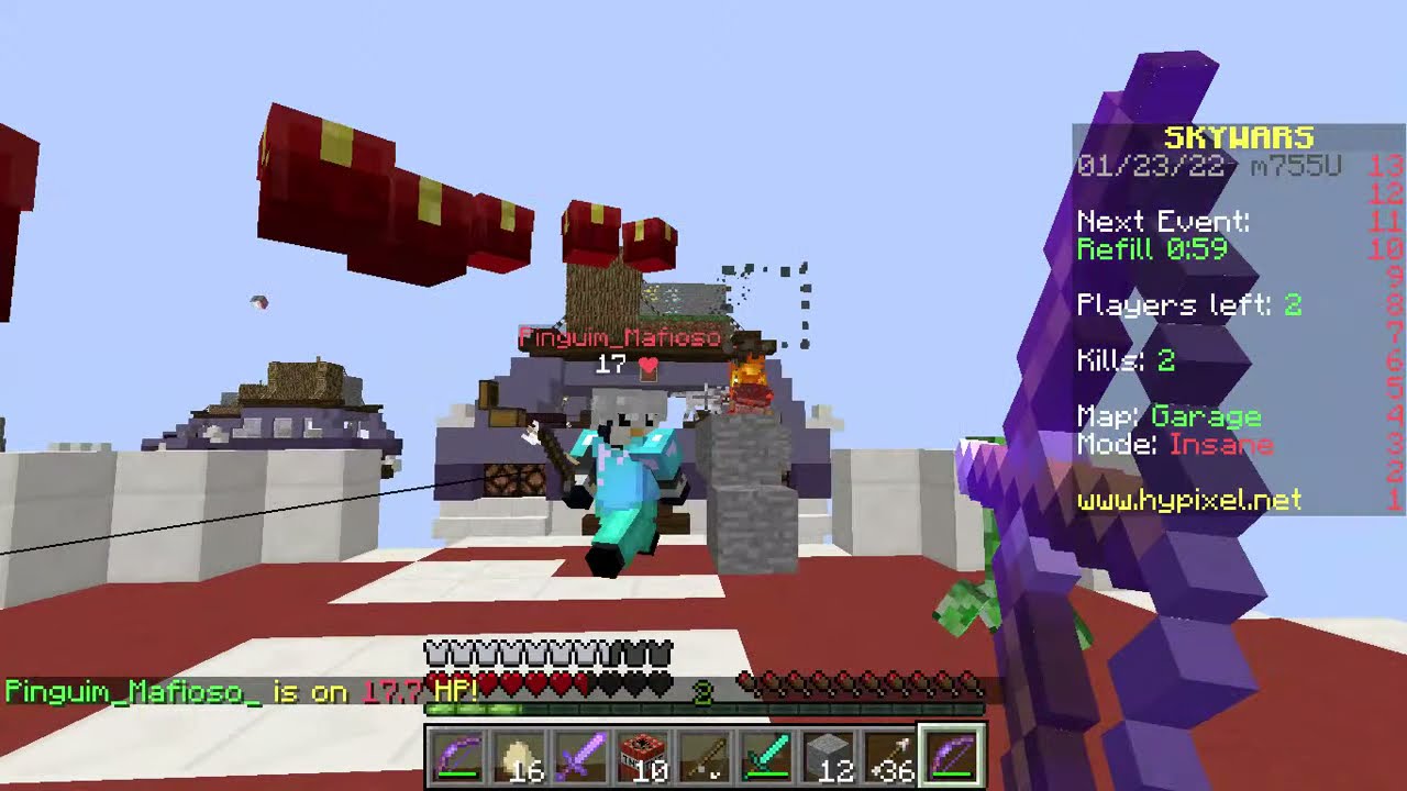 MINECRAFT HYPIXEL STREAMLIVE Invader Plays