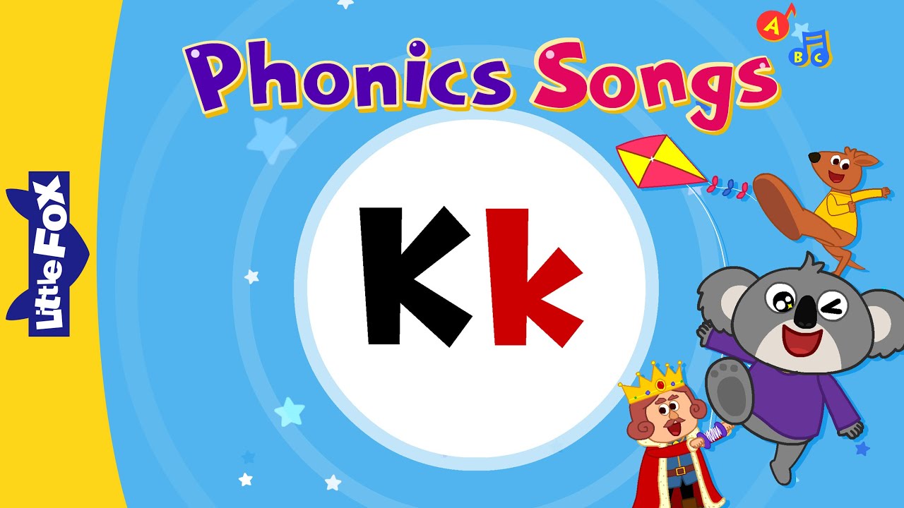 Letter Kk  New Phonics Songs  Little Fox  Animated Songs for Kids