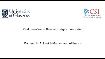 Real time Contactless vital signs monitoring