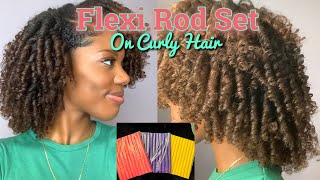 FLEXI ROD SET ON NATURAL HAIR | MY FIRST ATTEMPT | Gabrielle Amandaaa