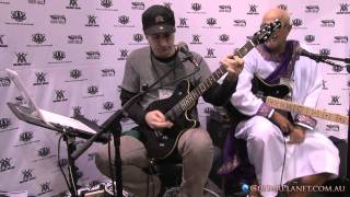 Celebrity Blues Saraceno at the Music Man booth NAMM 2011 Profile