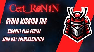 Security Plus SY0 701 Zero Day Vulnerabilities