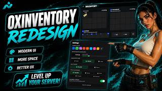 ox_inventory Redesign With In-Game Builders 🎒 No-Code Stashes, Crafting & Shops | FiveM Script