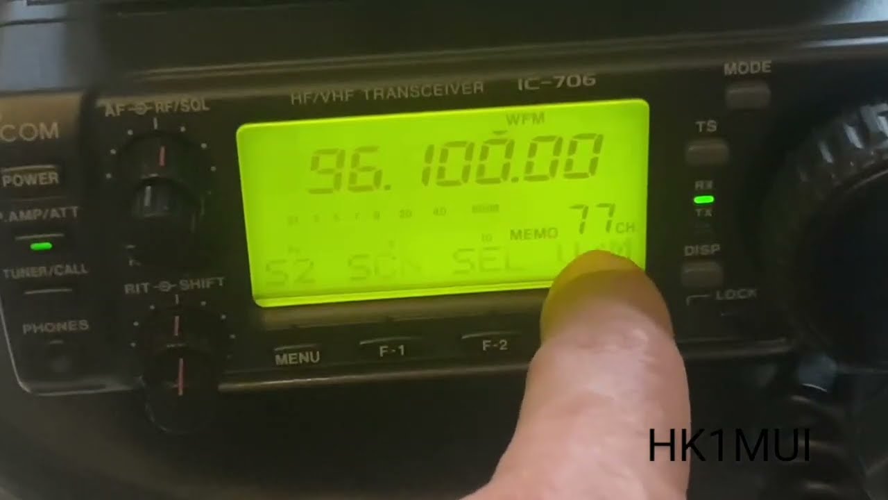 Icom IC 706 MK Cross Band UHF/VHF. RPT ISS - HK1MUI. - YouTube