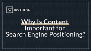 Why Content Is An Important Part Of Search Engine Positioning