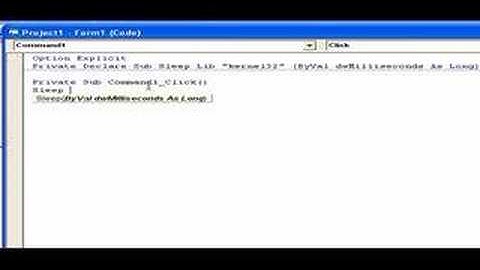 VB 6.0 Sleep function