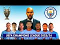 Squad manchester city uefa champions league next season 202324  with rodri  mats hummel