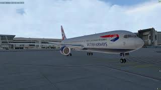 Flight Factor B767-300ER | landing in Cloudy EDDF | VATSIM |XP11.55 | 1440p