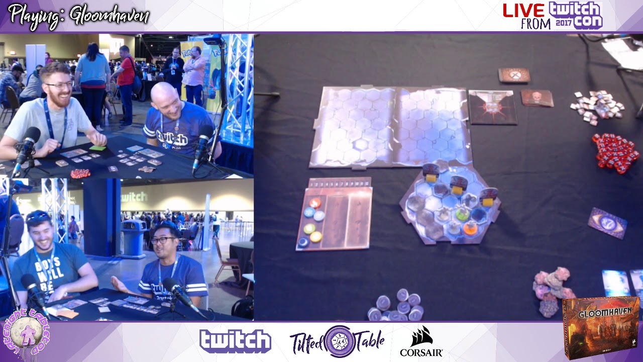 TwitchCon Tabletop 2017: Gloomhaven ft. LateNightTabletop & CritCamp