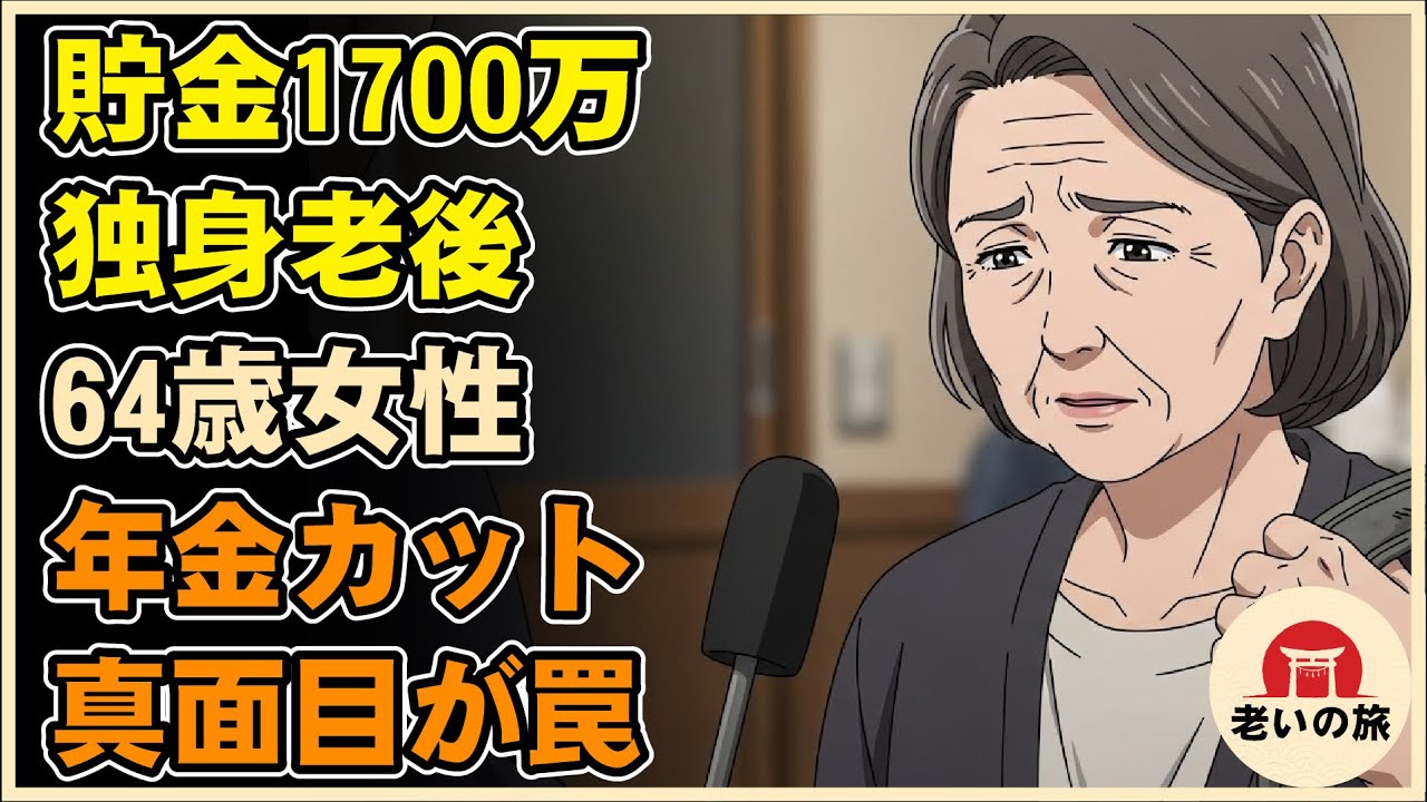 【漫画】貯金額1700万円で独身老後に挑んだ女性の悲惨な現実…真面目に働くほど損をする？64歳女性が陥った「年金カット」の罠…【シニアライフ】【60代以上の方へ】