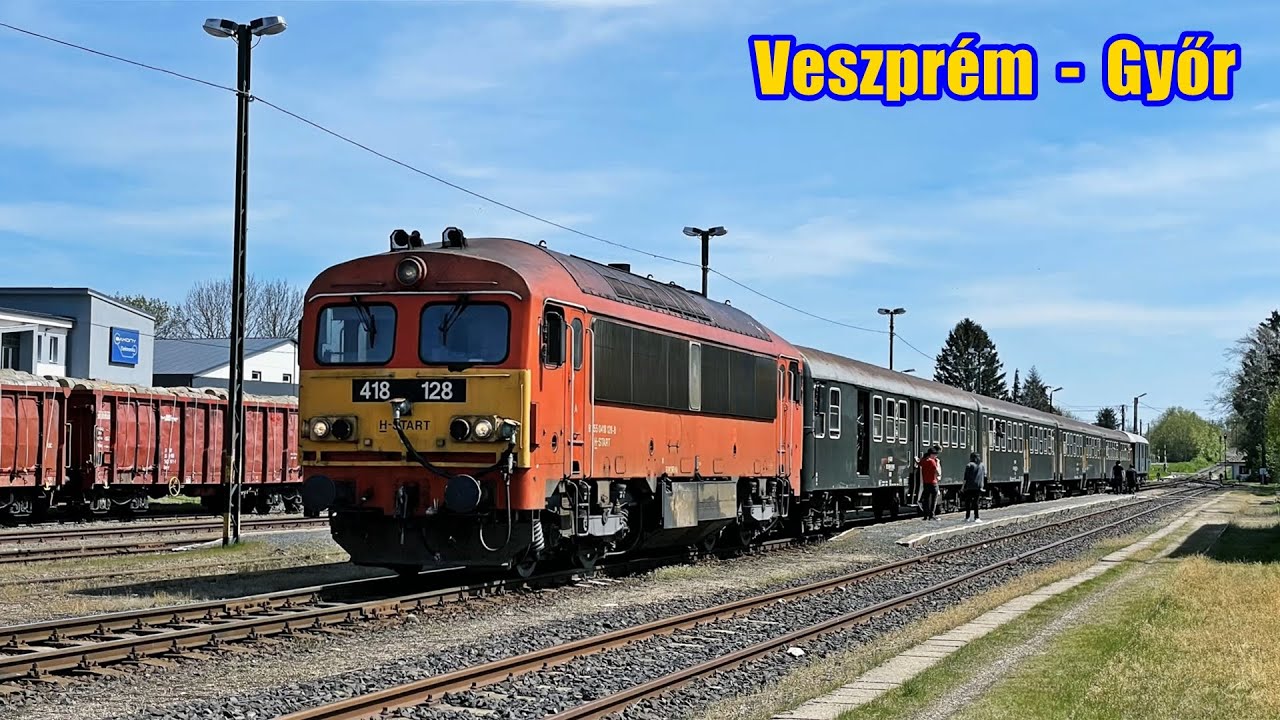 2023.05.01. , 05.07. | Utazás egy klasszik Csörgős (418 128) személyvonattal a 11-es vasútvonalon