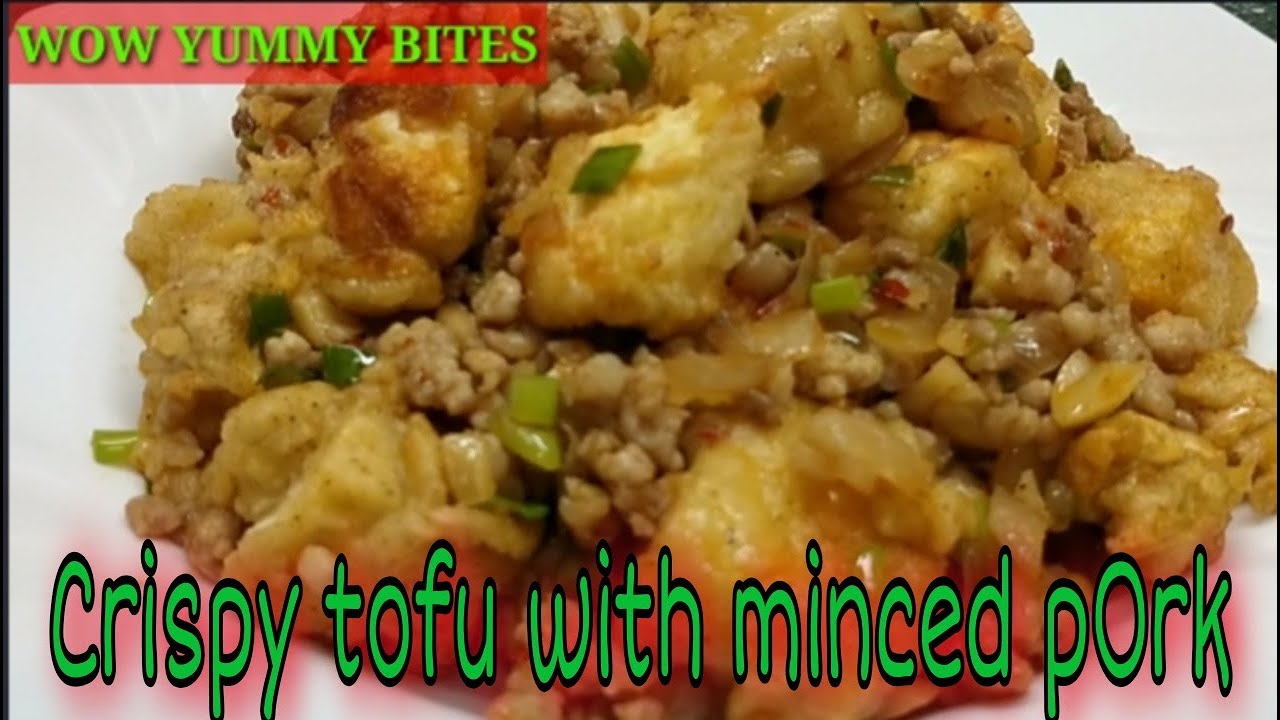 Crispy tofu with minced pork|| panlasang pinoy||WOW Yummy Bites