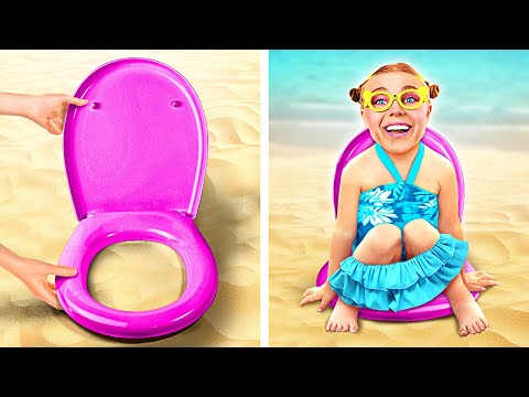 Best SUMMER 2023 GADGETS! 😳☀️ Last Summer Day VACATION HACKS from RICH vs BROKE by Double Jam