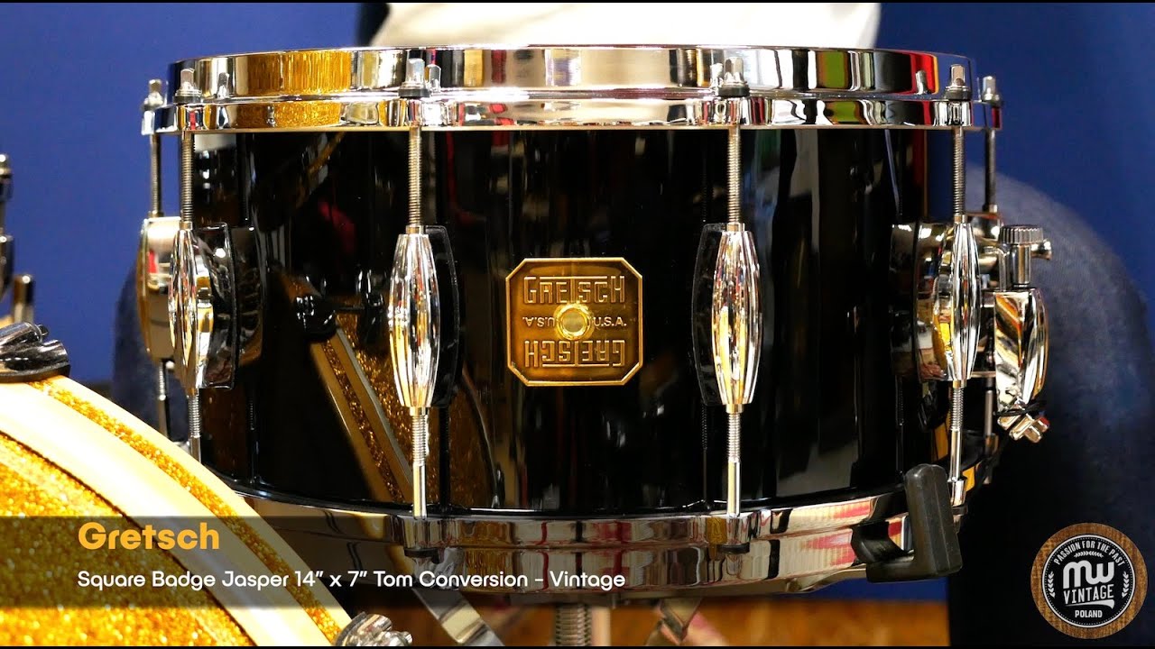 MW-Vintage.pl - Gretsch Square Badge Jasper 14” x 7” Custom Modern