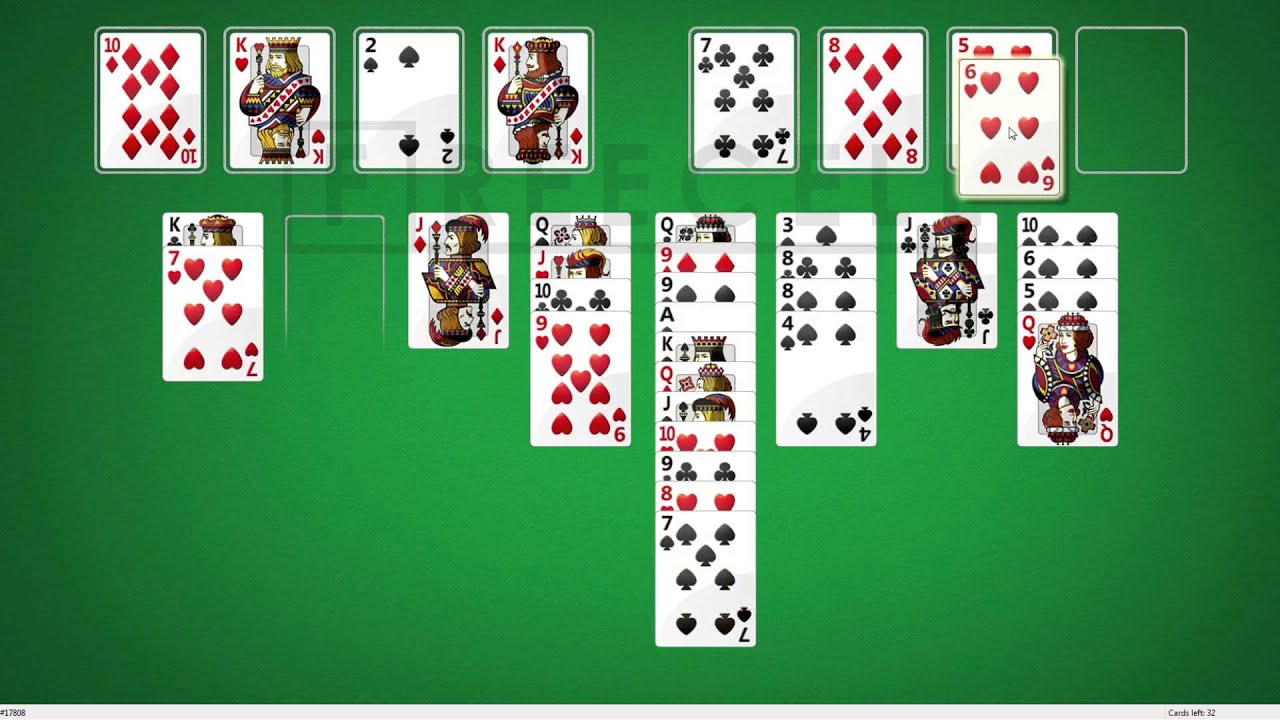 Solution to freecell game #17808 in HD - YouTube