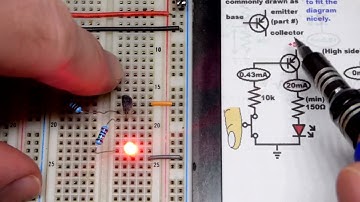 PNP Bipolar Junction Transistor switch basics for learning electronics shorts 21