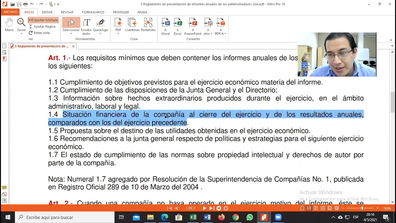 Informe del Representante Legal - YouTube