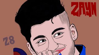 Zayn Malik's digital art | zayn's birthday art|