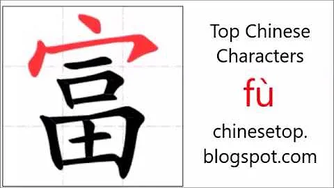 汉字[富]的笔顺