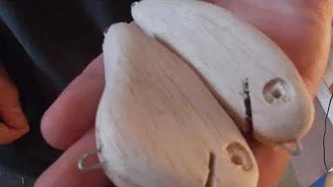 making 2 balsa wood crankbaits