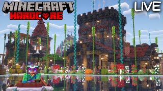 Building An Iron Farm in Hardcore Minecraft  Survival Let's Play 1.20