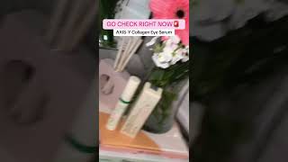 AXIS-Y Vegan Collagen Eye Serum - K Beauty Triple Hyaluronic Acid & Peptide Collagen Serum Improve S