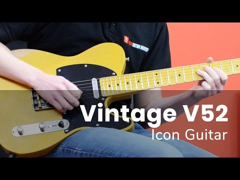 Vintage V52 Icon Guitar Demo