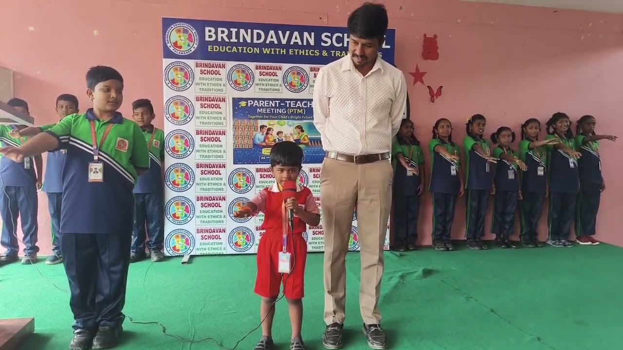 Pledge by LKG student @ Brindavan School